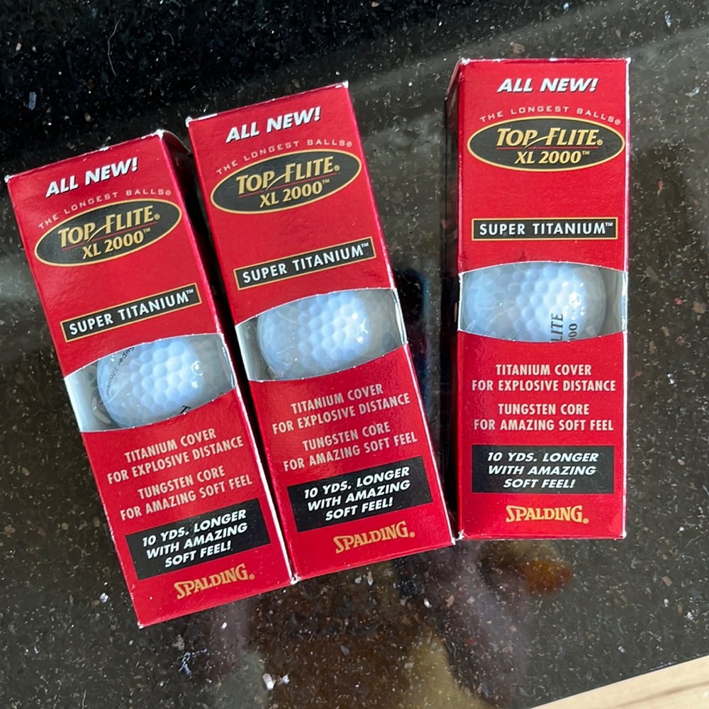 Spaulding Golf Balls 3 packages Top Flite XL 2000